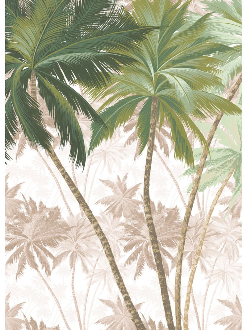 Papier peint panoramique - palmera - taille: 200 x 280 cm Multicolore - Kiabi