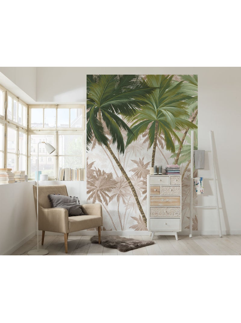 Papier peint panoramique - palmera - taille: 200 x 280 cm Multicolore - Kiabi