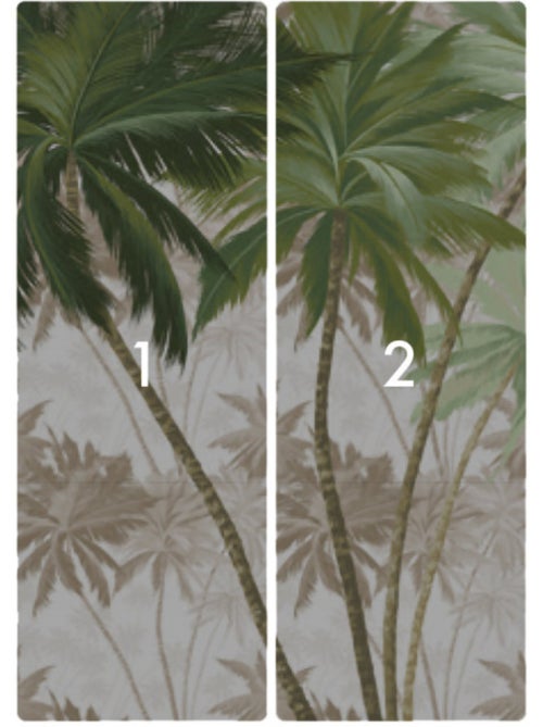 Papier peint panoramique - palmera - taille: 200 x 280 cm - Kiabi