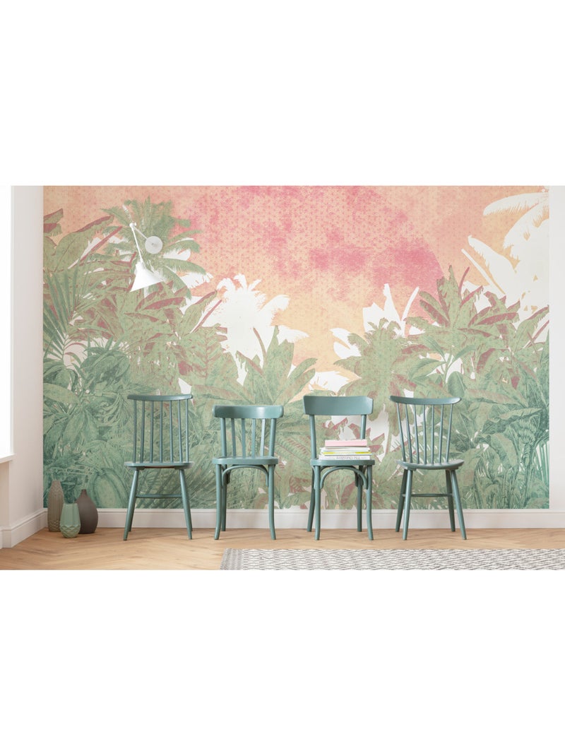 Papier peint panoramique - palmiers - taille: 400 x 280 cm Multicolore - Kiabi