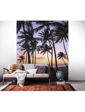 Papier peint panoramique - palmtrees on beach - taille: 200 x 250 cm