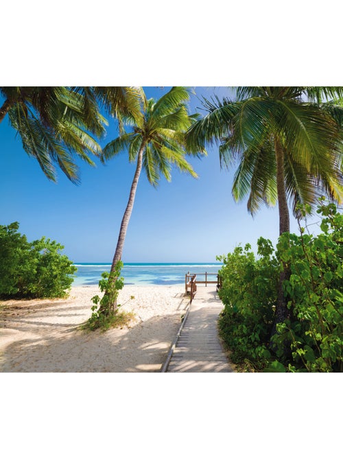 Papier peint panoramique - palmy beach - taille: 300 x 250 cm - Kiabi