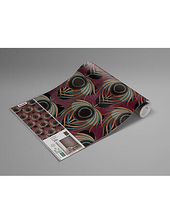 Papier peint panoramique - paon rouge - taille: 200 x 280 cm