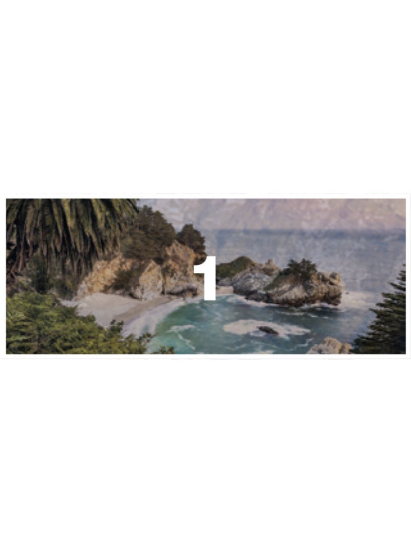 Papier peint panoramique - paradise falls - taille: 200 x 100 cm Multicolore - Kiabi