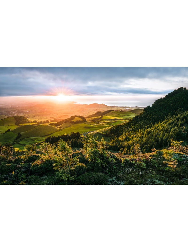 Papier peint panoramique - paradise island - taille: 400 x 250 cm Multicolore - Kiabi