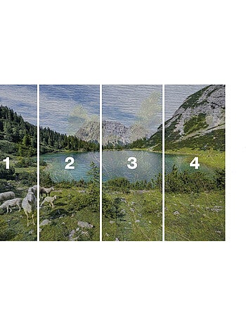 Papier peint panoramique - paradise lake - taille: 400 x 250 cm