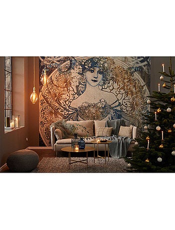 Papier peint panoramique - porcelaine - taille: 300 x 280 cm