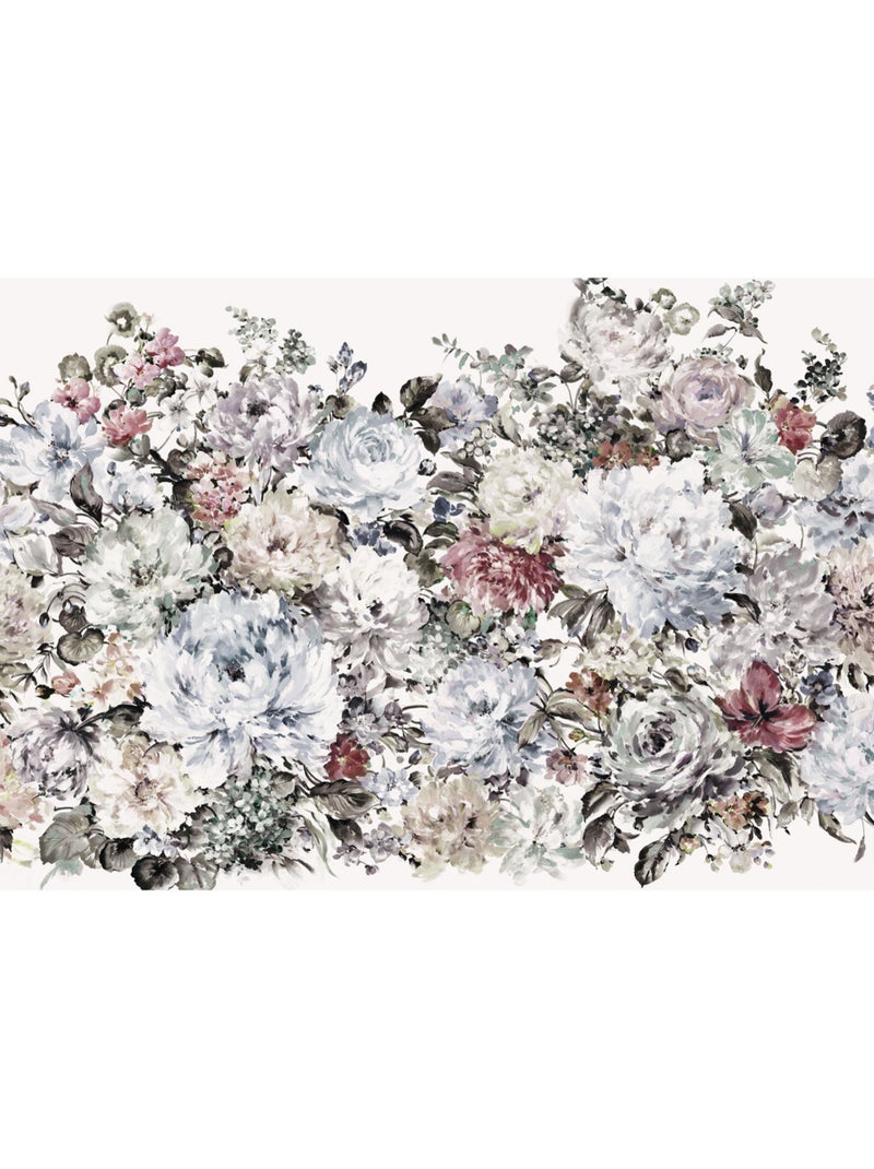 Papier peint panoramique - posy - taille: 400 x 280 cm Multicolore - Kiabi