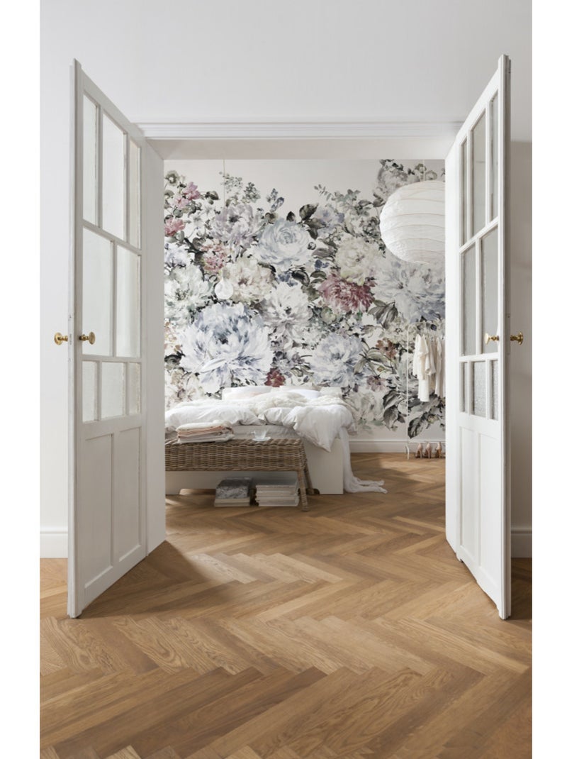 Papier peint panoramique - posy - taille: 400 x 280 cm Multicolore - Kiabi