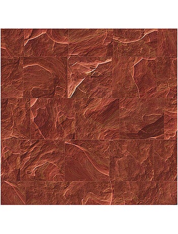 Papier peint panoramique - red slate tiles - taille: 400 x 280 cm