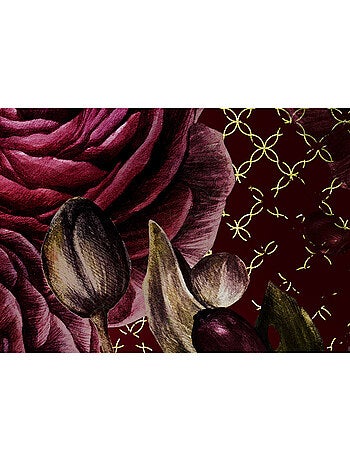 Papier peint panoramique - rouge intense - taille: 350 x 280 cm