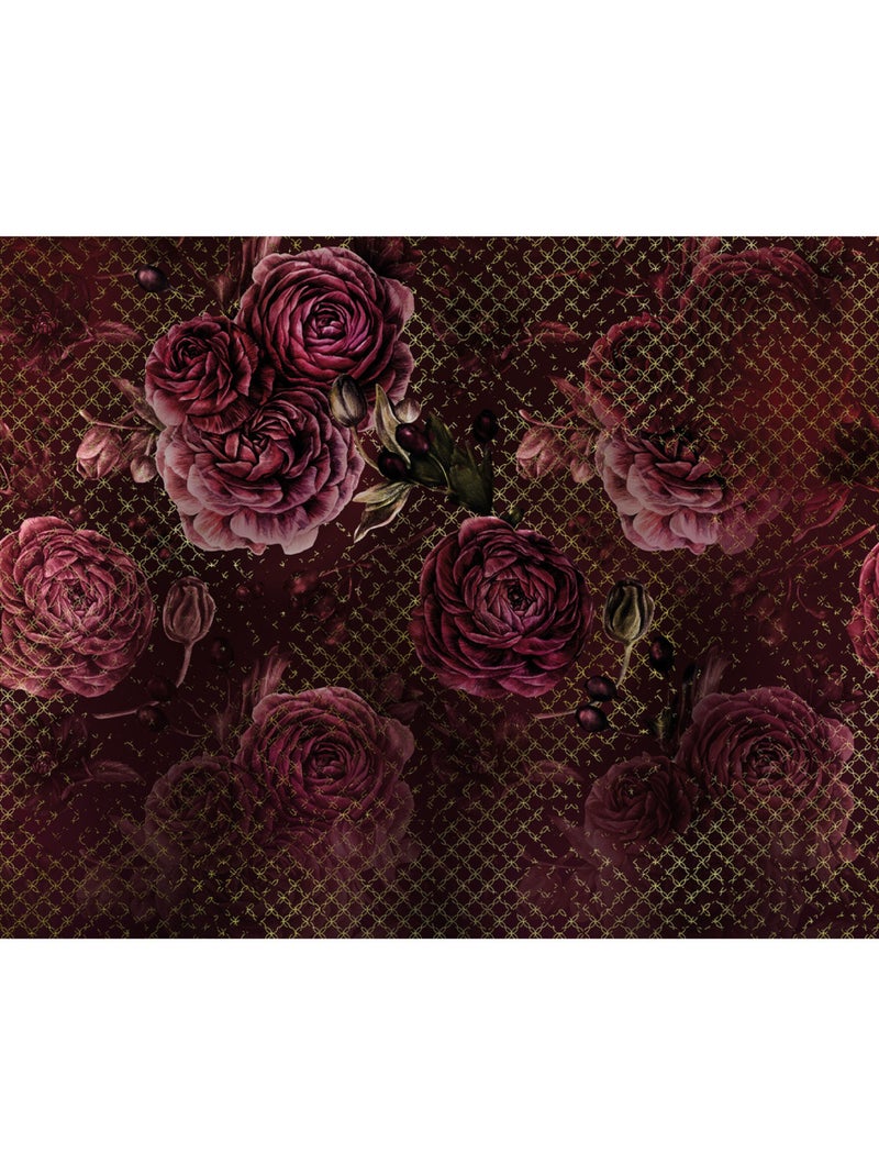 Papier peint panoramique - rouge intense - taille: 350 x 280 cm Multicolore - Kiabi