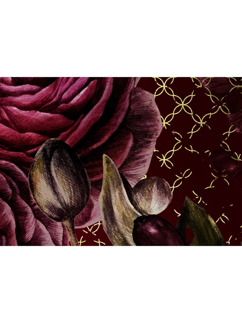 Papier peint panoramique - rouge intense - taille: 350 x 280 cm Multicolore - Kiabi