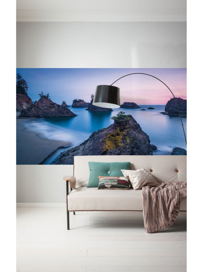 Papier peint panoramique - secret beach - taille: 200 x 100 cm Multicolore - Kiabi