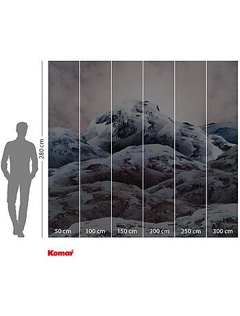 Papier peint panoramique - shadow mountain - taille: 300 x 280 cm