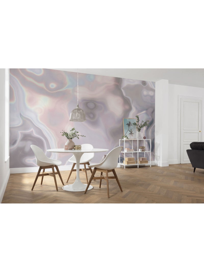 Papier peint panoramique - shimmering waves - taille: 400 x 280 cm Multicolore - Kiabi