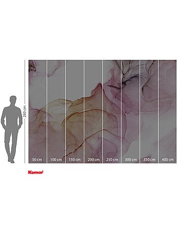 Papier peint panoramique - shiny fluid - taille: 400 x 280 cm