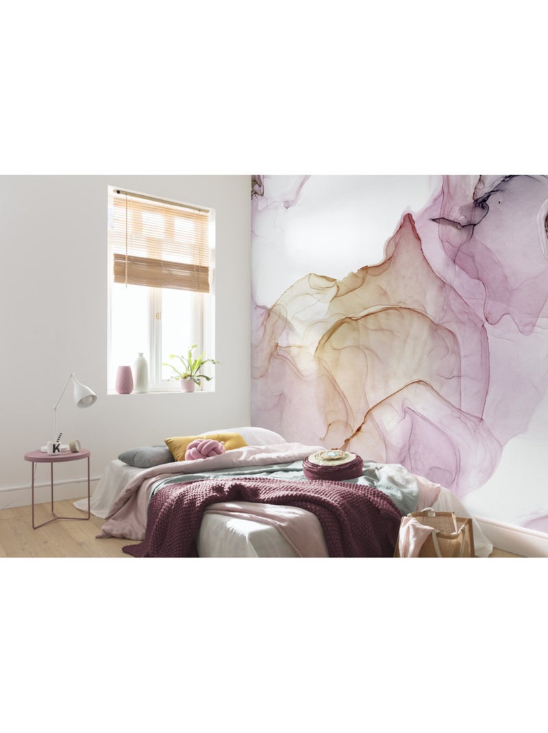 Papier peint panoramique - shiny fluid - taille: 400 x 280 cm Multicolore - Kiabi