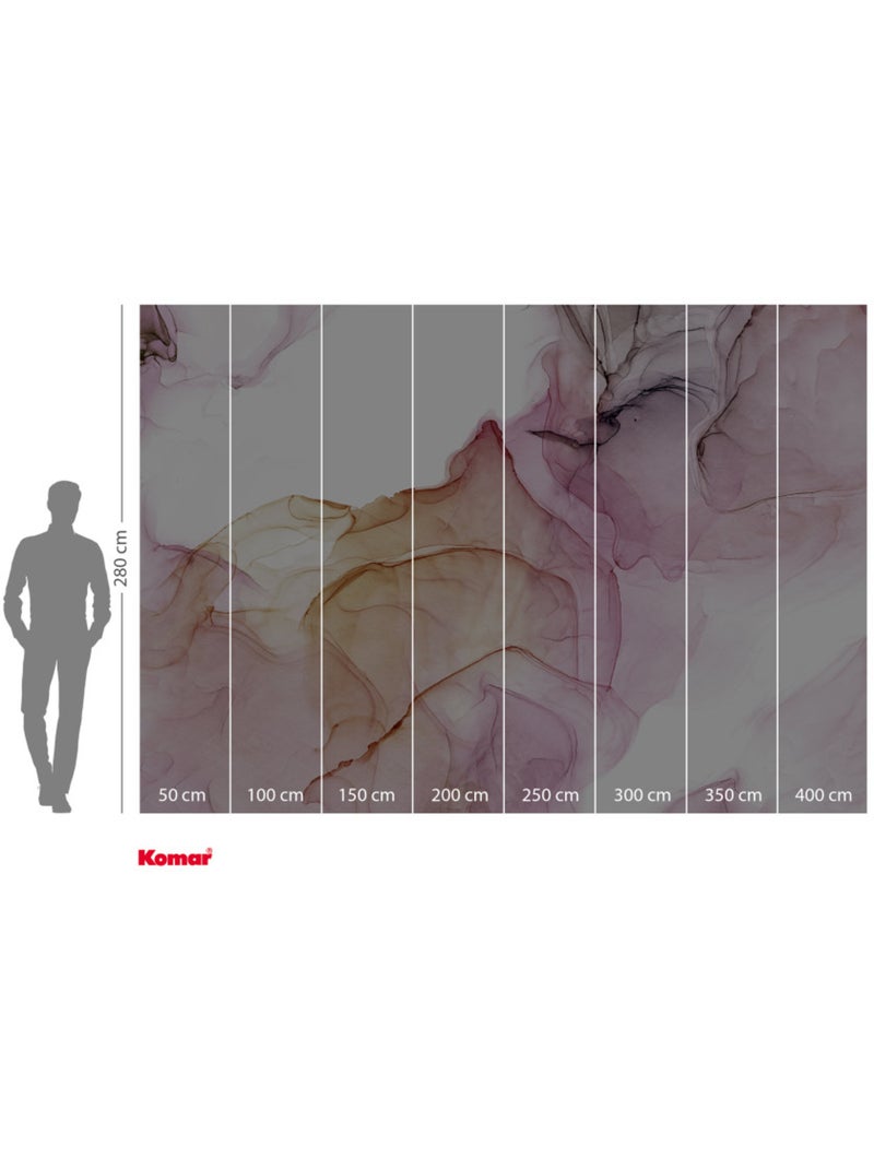 Papier peint panoramique - shiny fluid - taille: 400 x 280 cm Multicolore - Kiabi