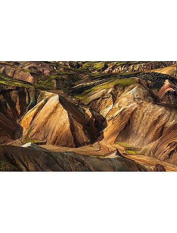 Papier peint panoramique - shiny mountains - taille: 400 x 250 cm