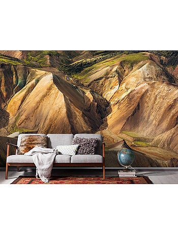Papier peint panoramique - shiny mountains - taille: 400 x 250 cm