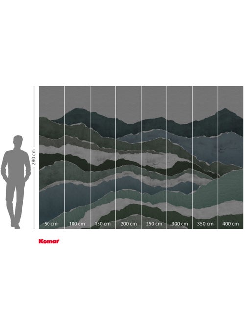 Papier peint panoramique - sierra - taille: 400 x 280 cm - Kiabi