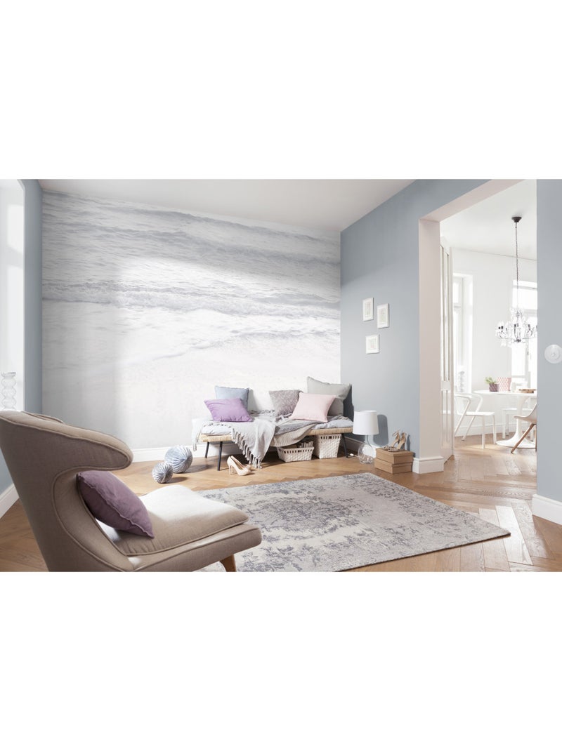 Papier peint panoramique - silver beach - taille: 400 x 280 cm Multicolore - Kiabi