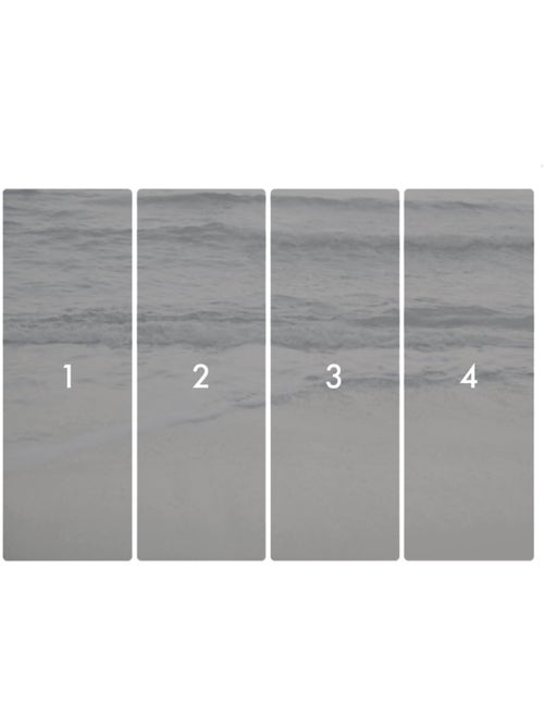 Papier peint panoramique - silver beach - taille: 400 x 280 cm - Kiabi