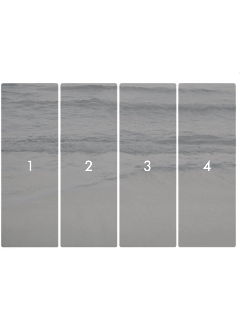 Papier peint panoramique - silver beach - taille: 400 x 280 cm Multicolore - Kiabi