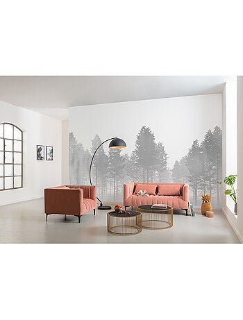 Papier peint panoramique - silver haze - taille: 400 x 280 cm