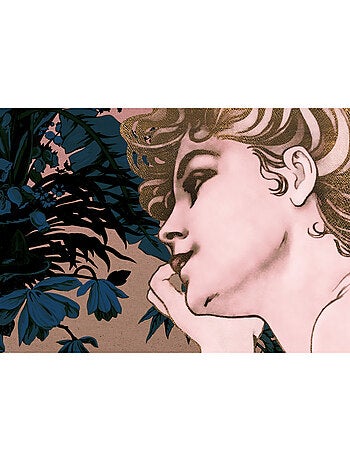 Papier peint panoramique - songes bleu - taille: 200 x 280 cm