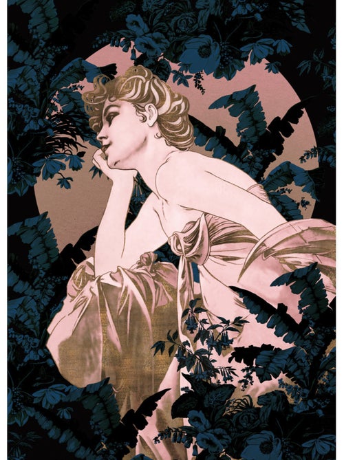 Papier peint panoramique - songes bleu - taille: 200 x 280 cm - Kiabi