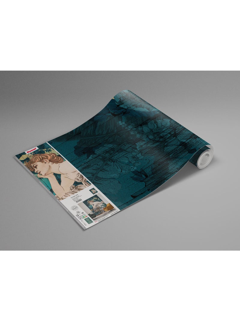 Papier peint panoramique - songes vert - taille: 200 x 280 cm Multicolore - Kiabi