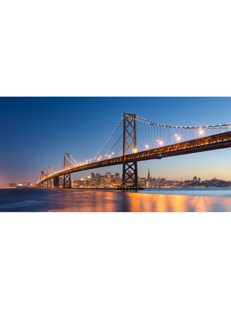 Papier peint panoramique - spectacular san francisco - taille: 200 x 100 cm Multicolore - Kiabi