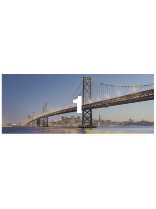 Papier peint panoramique - spectacular san francisco - taille: 200 x 100 cm - Kiabi Papier peint panoramique - spectacular san francisco - taille: 200 x 100 cm - Kiabi