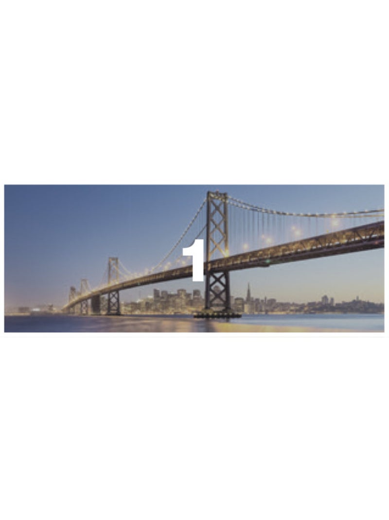 Papier peint panoramique - spectacular san francisco - taille: 200 x 100 cm Multicolore - Kiabi