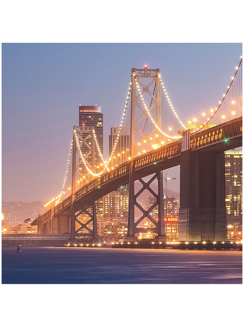 Papier peint panoramique - spectacular san francisco - taille: 200 x 100 cm Multicolore - Kiabi