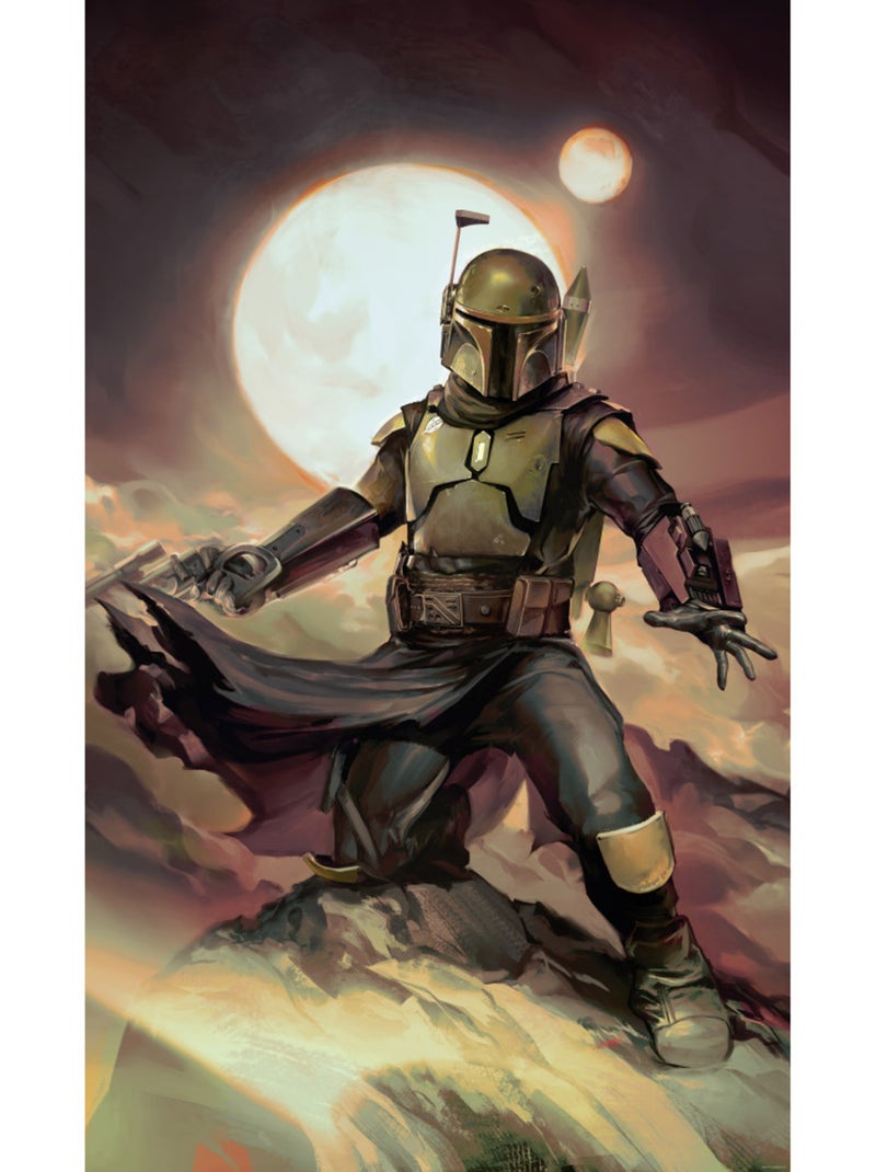 Papier peint panoramique - star wars boba fett epic - taille: 150 x 250 cm Multicolore - Kiabi