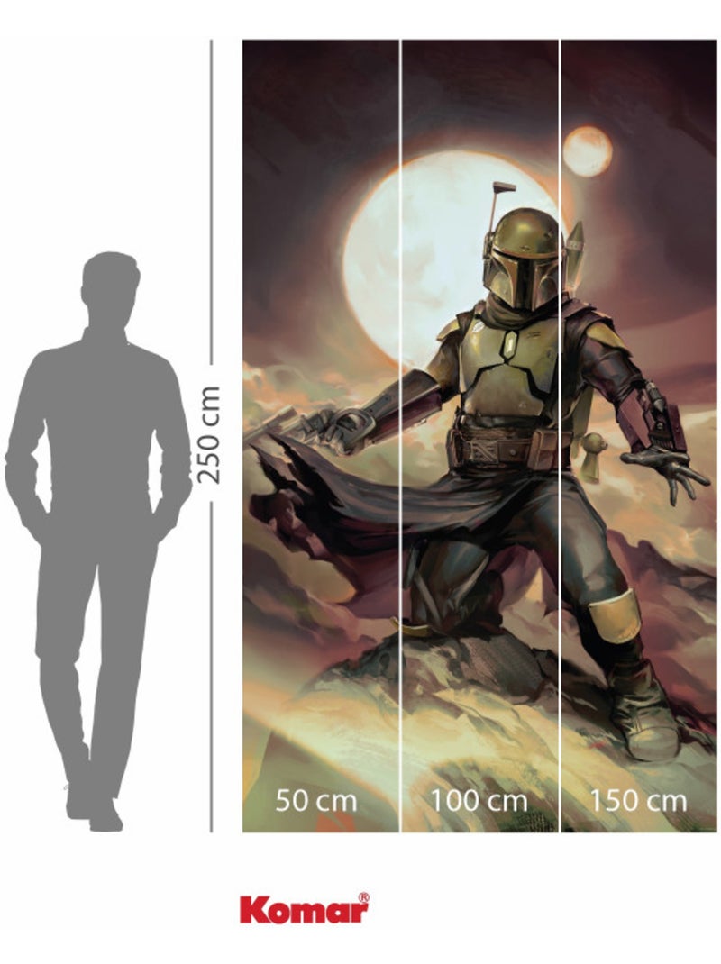 Papier peint panoramique - star wars boba fett epic - taille: 150 x 250 cm Multicolore - Kiabi