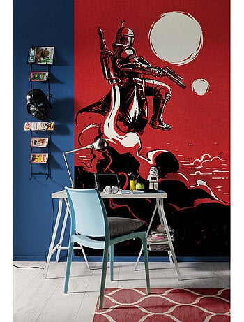 Papier peint panoramique - star wars boba fett the bounty hunter - taille: 150 x 250 cm