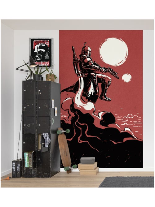 Papier peint panoramique - star wars boba fett the bounty hunter - taille: 150 x 250 cm - Kiabi Papier peint panoramique - star wars boba fett the bounty hunter - taille: 150 x 250 cm - Kiabi