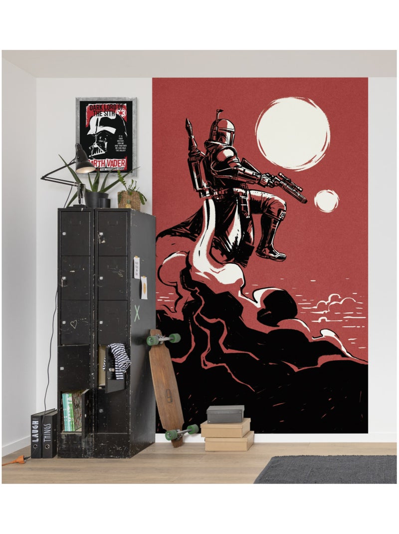 Papier peint panoramique - star wars boba fett the bounty hunter - taille: 150 x 250 cm Multicolore - Kiabi