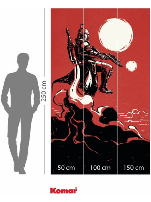 Papier peint panoramique - star wars boba fett the bounty hunter - taille: 150 x 250 cm - Kiabi Papier peint panoramique - star wars boba fett the bounty hunter - taille: 150 x 250 cm - Kiabi
