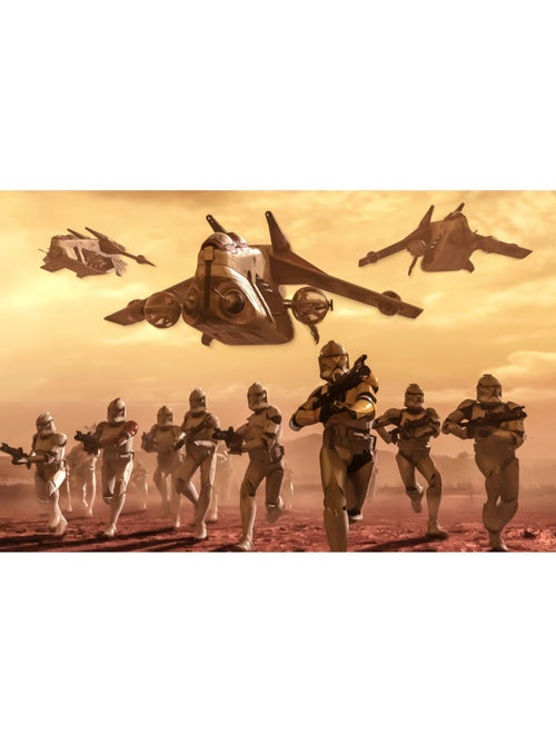 Papier peint panoramique - Star Wars Classic Clone Trooper - Taille: 400 x 260 cm - Kiabi