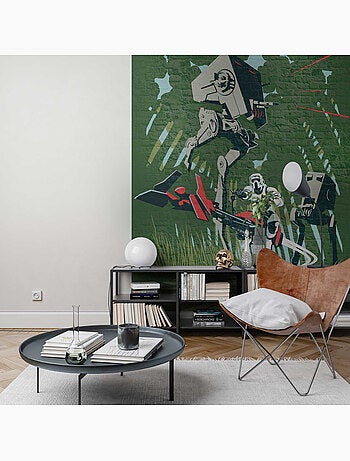 Papier peint panoramique - star wars classic concrete endor - taille: 200 x 280 cm
