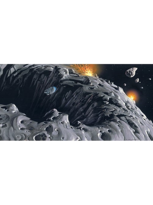 Papier peint panoramique - star wars classic rmq asteroid - taille: 500 x 250 cm - Kiabi Papier peint panoramique - star wars classic rmq asteroid - taille: 500 x 250 cm - Kiabi