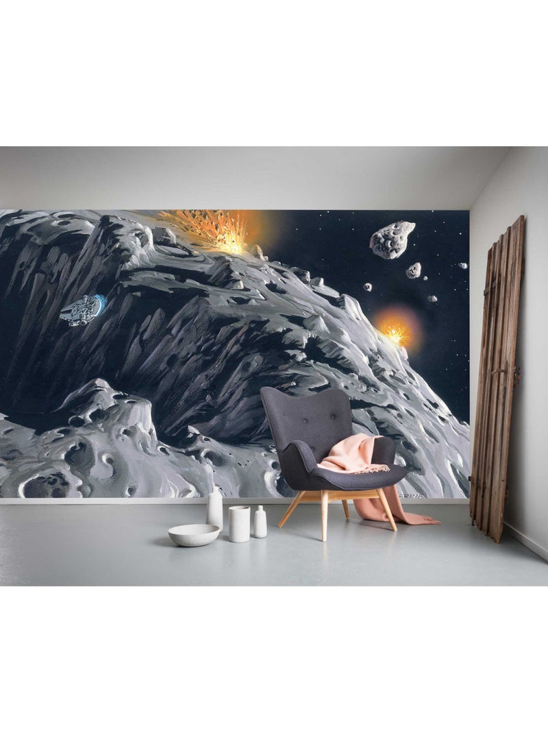 Papier peint panoramique - star wars classic rmq asteroid - taille: 500 x 250 cm Multicolore - Kiabi