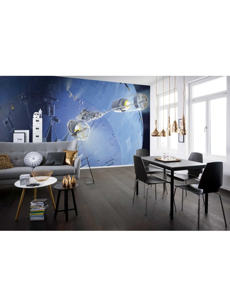 Papier peint panoramique - star wars classic rmq death star assault - taille: 500 x 250 cm Multicolore - Kiabi