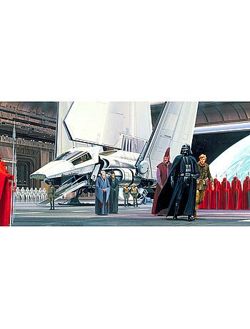 Papier peint panoramique - star wars classic rmq death star shuttle dock - taille: 500 x 250 cm
