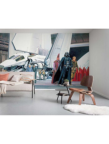Papier peint panoramique - star wars classic rmq death star shuttle dock - taille: 500 x 250 cm
